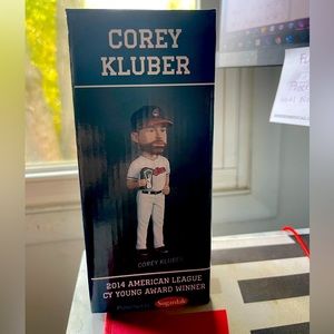 Cleveland Indians Corey Kluber 2014 AL Cy Young Award Winner SGA Bobblehead